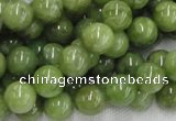 CPO03 15.5 inches 10mm round olivine gemstone beads wholesale