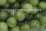 CPO05 15.5 inches 14mm round olivine gemstone beads wholesale