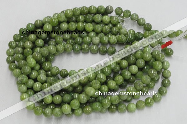 CPO05 15.5 inches 14mm round olivine gemstone beads wholesale