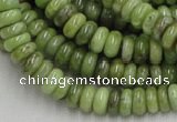 CPO06 15.5 inches 4*10mm rondelle olivine gemstone beads wholesale
