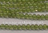 CPO100 15 inches 2mm round natural peridot beads wholesale