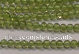 CPO100 15 inches 2mm round natural peridot beads wholesale