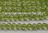 CPO101 15 inches 3mm round natural peridot beads wholesale