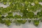 CPO115 Top-drilled 3*7mm teardrop natural peridot beads wholesale