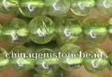 CPO130 15.5 inches 5mm round natural peridot beads wholesale