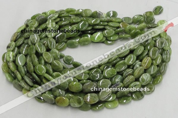 CPO14 15.5 inches 13*18mm oval olivine gemstone beads wholesale