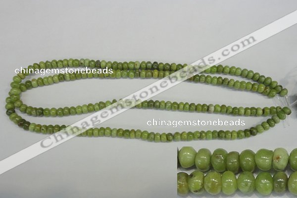 CPO22 15.5 inches 4*6mm rondelle olivine gemstone beads wholesale