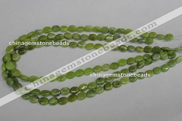 CPO32 15.5 inches 8*10mm oval olivine gemstone beads wholesale