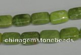 CPO35 15.5 inches 8*12mm rectangle olivine gemstone beads wholesale