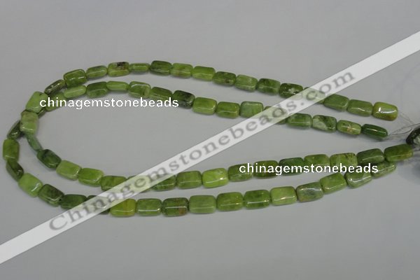 CPO35 15.5 inches 8*12mm rectangle olivine gemstone beads wholesale