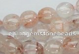 CPQ01 15.5 inches 10mm flat round natural pink quartz beads