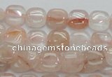 CPQ04 15.5 inches 10*10mm square natural pink quartz beads