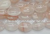 CPQ10 15.5 inches 10*14mm oval natural pink quartz beads wholesale