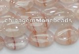 CPQ11 15.5 inches 13*18mm oval natural pink quartz beads wholesale