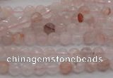 CPQ201 15.5 inches 4mm faceted round natural pink quartz beads