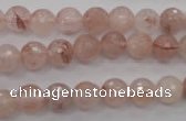 CPQ203 15.5 inches 8mm faceted round natural pink quartz beads