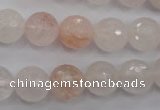 CPQ205 15.5 inches 12mm faceted round natural pink quartz beads