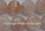 CPQ208 15.5 inches 18mm faceted round natural pink quartz beads