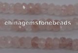 CPQ211 15.5 inches 5*8mm faceted rondelle natural pink quartz beads