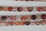 CPQ22 15.5 inches 6mm faceted round natural pink quartz beads