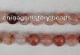 CPQ23 15.5 inches 8mm faceted round natural pink quartz beads