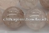 CPQ257 15.5 inches 18mm round natural pink quartz beads wholesale