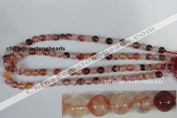 CPQ29 15.5 inches 8mm round natural pink quartz beads wholesale