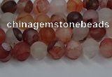 CPQ300 15.5 inches 4mm round matte pink quartz beads wholesale