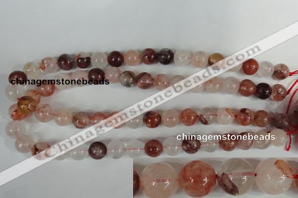 CPQ31 15.5 inches 12mm round natural pink quartz beads wholesale