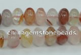 CPQ36 15.5 inches 8*12mm rondelle natural pink quartz beads