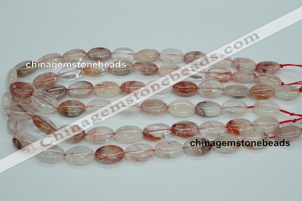 CPQ45 15.5 inches 13*18mm oval natural pink quartz beads