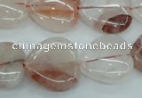 CPQ55 15.5 inches 20*20mm heart natural pink quartz beads