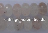 CPQ70 15.5 inches 10*16mm faceted rondelle natural pink quartz beads