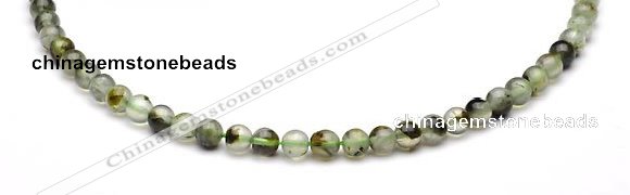 CPR01 AB grade 6mm round natural prehnite stone beads Wholesale