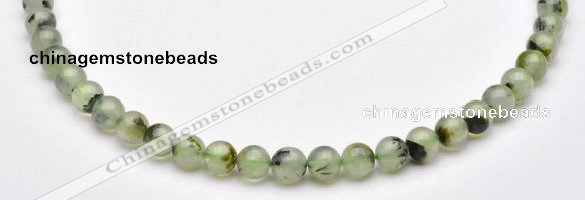 CPR02 AB grade 8mm round natural prehnite stone beads Wholesale