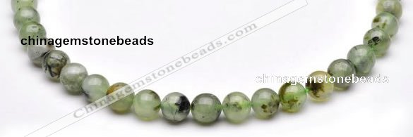 CPR03 AB grade natural prehnite 10mm round beads Wholesale