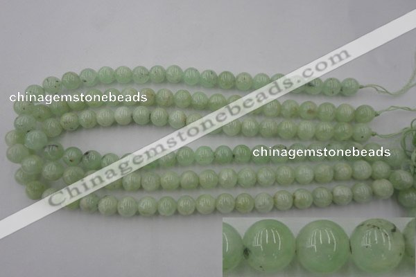 CPR102 15.5 inches 8mm round natural prehnite beads wholesale