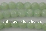 CPR113 15.5 inches 10mm faceted round natural prehnite beads wholesale