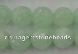 CPR116 15.5 inches 16mm faceted round natural prehnite beads wholesale