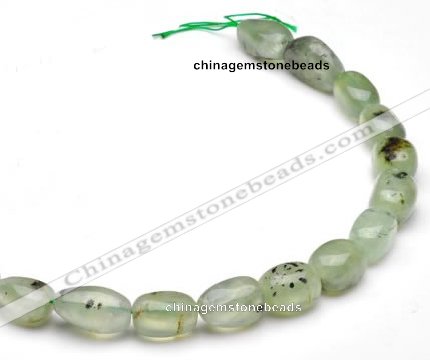 CPR17 A grade 10*18mm freeform natural Prehnite gemstone beads