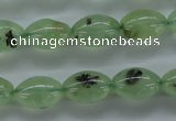 CPR208 15.5 inches 10*14mm rice natural prehnite beads wholesale