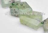 CPR21 Freeform A grade natural Prehnite gemstone beads Wholesale