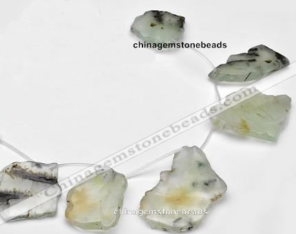 CPR22 Freeform A- grade natural Prehnite gemstone beads wholesal