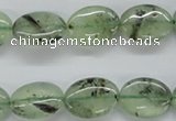 CPR222 15.5 inches 12*16mm oval natural prehnite beads wholesale