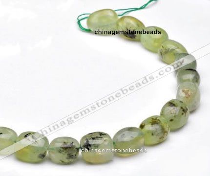 CPR23 A grade 12*18mm pebble shape natural Prehnite stone beads