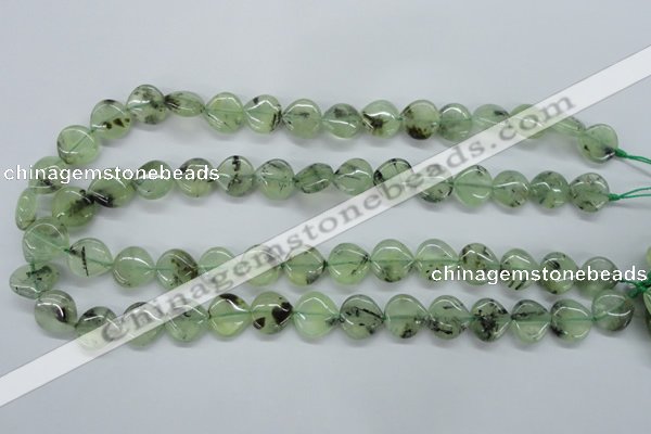 CPR230 15.5 inches 14*14mm heart natural prehnite beads wholesale