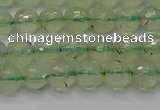 CPR333 15.5 inches 6mm faceted round natural prehnite beads