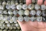 CPR356 15.5 inches 16mm faceted round prehnite beads wholesale