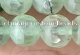 CPR367 15.5 inches 10mm faceted round prehnite gemstone beads