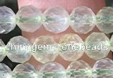 CPR375 15.5 inches 5mm faceted nuggets prehnite gemstone beads